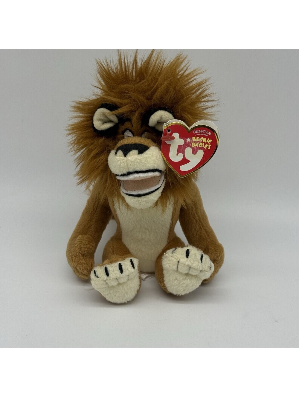 TY Beanie Babies Alex the Lion Madagascar Escape 2 Africa Plush Bean Bag 2008